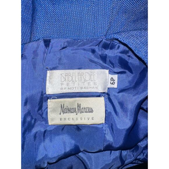 Isabel Ardee Petites by Moti Bashan Neiman Marcus Blue Sleeveless Dress - Picture 3 of 4